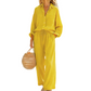 👗 50 % RABATT NU! ☀️ Elegant tvådelat set i linneimitation för dam – andas, avslappnad passform och justerbar midja 🌿