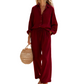 👗 50 % RABATT NU! ☀️ Elegant tvådelat set i linneimitation för dam – andas, avslappnad passform och justerbar midja 🌿