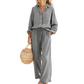 👗 50 % RABATT NU! ☀️ Elegant tvådelat set i linneimitation för dam – andas, avslappnad passform och justerbar midja 🌿