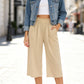 👖 50% RABATT NU!✨ Dam Hög Midja Rökta Vida Ben Byxor – Retro Chic & Otroligt Bekväma – Kontor & Casual Essential 🍂