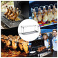 🍗 BEGRÄNSAD TID: 50 % RABATT! ✨ Rostställ för kycklingklubbor – rostfritt stål, hopfällbart, 14 platser 🍖