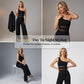 Jumpsuit med en axel, mesh-midja & vida ben – elegant, figursydd & flödande ✨👗
