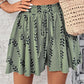 Dam Bohemiska Mönstrade Högmidjade Shorts