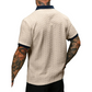 👕 50% RABATT! 🌞 Herr Fritidstopp med Strukturmönster – Kortärmad, Bekväm & Andningsbar, Perfekt För Vardag & Lätt Sommarklädsel 🏠