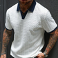 👕 50% RABATT! 🌞 Herr Fritidstopp med Strukturmönster – Kortärmad, Bekväm & Andningsbar, Perfekt För Vardag & Lätt Sommarklädsel 🏠