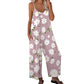 💮Dam Blommig Jumpsuit med Vida Ben