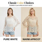 ✨50% RABATT! 🌸Vintageinspirerad spetsblus för damer