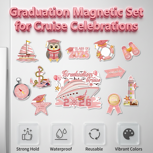 🎓Stora Examensfest Dekorationsmagnetar✨
