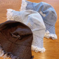 ⏳Begränsad tid 50% rabatt⏰ Snygg Lagd Fransat Denim Solskyddshatt 👒