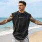 Vintage Wash Lös Passform Gym Muscle Tee