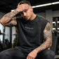 Vintage Wash Lös Passform Gym Muscle Tee