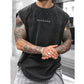Vintage Wash Lös Passform Gym Muscle Tee
