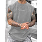 Vintage Wash Lös Passform Gym Muscle Tee