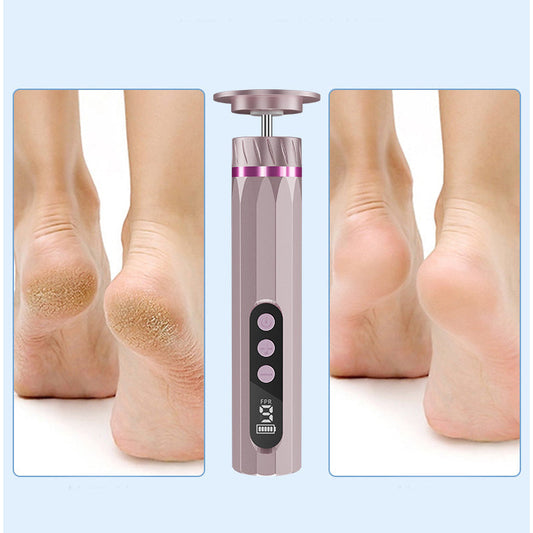 🦶🔧 Elektrisk fotfil med 9 hastigheter | LCD-display · USB-C-laddning · Hus i aluminiumlegering · Flera slipskivor · Ergonomiskt penngrepp