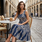 👗 50% RABATT NU! 🌸 Damklänning Casual Tryckt Flowy Midi – Lätt, Avslappnad Passform & Perfekt för Strand, Brunch eller Vardag ☀️