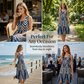👗 50% RABATT NU! 🌸 Damklänning Casual Tryckt Flowy Midi – Lätt, Avslappnad Passform & Perfekt för Strand, Brunch eller Vardag ☀️
