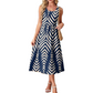 👗 50% RABATT NU! 🌸 Damklänning Casual Tryckt Flowy Midi – Lätt, Avslappnad Passform & Perfekt för Strand, Brunch eller Vardag ☀️