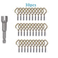 Q-formade springsnapkrokar – 20/30 st, rostskyddade, för utomhus- & inomhusbruk 🔧🪝