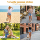 Vintage Slitna Denimshorts
