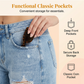 Vintage Slitna Denimshorts
