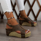 Dam Peep-Toe Kilklack Plattform Sandaler