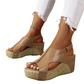 Dam Peep-Toe Kilklack Plattform Sandaler