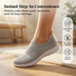 Dam andningsbara mesh slip-on skor – halksäker, stötdämpande & ultralätt 👟💨