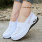 Dam andningsbara mesh slip-on skor – halksäker, stötdämpande & ultralätt 👟💨