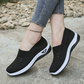 Dam andningsbara mesh slip-on skor – halksäker, stötdämpande & ultralätt 👟💨
