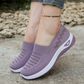 Dam andningsbara mesh slip-on skor – halksäker, stötdämpande & ultralätt 👟💨