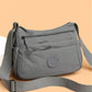 👜 Dam Enfärgad Crossbody-väska ✨ Flerficksig Dragkedja Modig Daglig Väska
