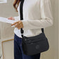 👜 Dam Enfärgad Crossbody-väska ✨ Flerficksig Dragkedja Modig Daglig Väska