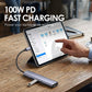 Portabel 5-i-1 USB-C Hub med 4K HDMI-utgång