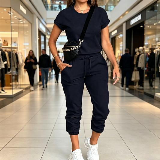 👕 BEGRÄNSAT ERBJUDANDE 49% RABATT! ✨ Dam Träningsdress – Bekväm, Fickor, Dragsko, Casual ✨
