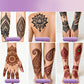 Komplett 3-Färgs Henna Tatueringskit