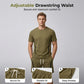 Herr Waffelstickat Set – Kortärmad T-shirt & Shorts, Andningsbart Tyg, Ledig Passform 👕🩳