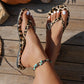 👡 50% RABATT NU! 🐆 Flip-flops med Leopardmönster & Hjärtberlock – Trendig & Glittrande – Perfekt för Strand, Pool & Sommardagar ☀️
