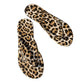 👡 50% RABATT NU! 🐆 Flip-flops med Leopardmönster & Hjärtberlock – Trendig & Glittrande – Perfekt för Strand, Pool & Sommardagar ☀️