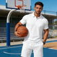 Herr Sommar 2-delat Polo & Shorts-set