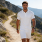 Herr Sommar 2-delat Polo & Shorts-set