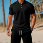 Herr Sommar 2-delat Polo & Shorts-set