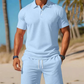 Herr Sommar 2-delat Polo & Shorts-set
