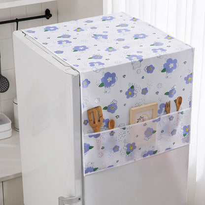 🧊 50% RABATT NU! 🧺 Håll Kylskåpet Dammfritt & Småsaker Organiserade – Smart Skydd med Förvaringsfickor – Perfekt för Köket 🌸