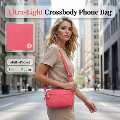 👜 ✨ TIDSBEGRÄNSAT ERBJUDANDE 50% RABATT! Lättviktig Nylon Crossbody-väska – 20+ Färger, Vattenresistent, Kompakt 📱