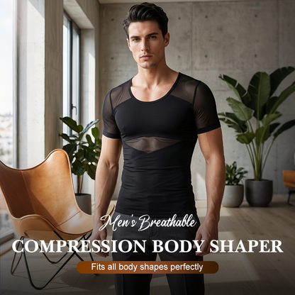 🔥Andningsbar kompressionsbody för män