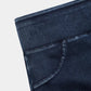 🔥🎁Nyhet 50 % RABATT🔥Casual-leggings i stretchig denim med hög midja och bakfickor