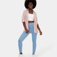🔥🎁Nyhet 50 % RABATT🔥Casual-leggings i stretchig denim med hög midja och bakfickor