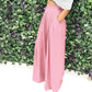👖 50% RABATT NU!✨ Dam Elegant Hög Midja Byxor – Vid Ben & Sidofickor – Mjuk Andningsbar Blandning Byxor i 15 Färger 🌿