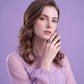 Asymmetrisk ring med marquise-slipad lila zirkon