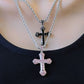 ✝️ 50% RABATT NU! 💎 Hip Hop Iced Out Korshalsband – Kubisk zirkonia, rostfritt stål & fet bling – perfekt för rappare, fester eller streetwear-stil 🔥